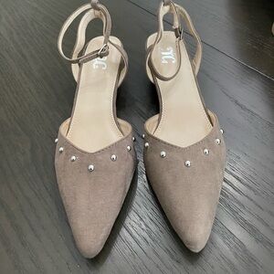 Taupe wedge Journee Collection New Never worn original box size 9 1/2.